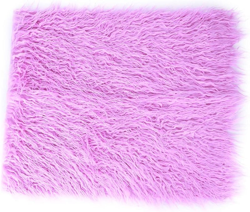 Purple Soft Acrylic Baby Photography Blanket Newborn Photo Prop - Image 1